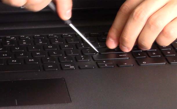 how to fix the enter key on a laptop dell